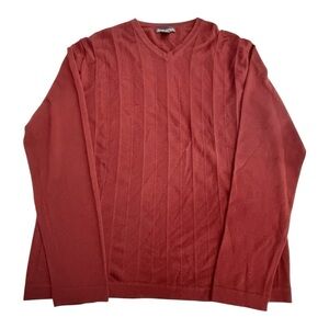 Banana Republic Extra Fine Merino Wool V-Neck Sweater Size XL